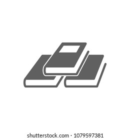Book icon in trendy flat style isolated on white background. Symbol for your web site design, logo, app, UI. Vector illustration, EPS
