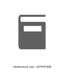Book icon in trendy flat style isolated on white background. Symbol for your web site design, logo, app, UI. Vector illustration, EPS