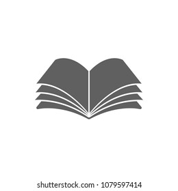 Book icon in trendy flat style isolated on white background. Symbol for your web site design, logo, app, UI. Vector illustration, EPS