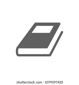 Book icon in trendy flat style isolated on white background. Symbol for your web site design, logo, app, UI. Vector illustration, EPS