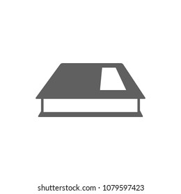 Book icon in trendy flat style isolated on white background. Symbol for your web site design, logo, app, UI. Vector illustration, EPS