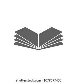 Book icon in trendy flat style isolated on white background. Symbol for your web site design, logo, app, UI. Vector illustration, EPS