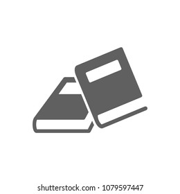 Book icon in trendy flat style isolated on white background. Symbol for your web site design, logo, app, UI. Vector illustration, EPS
