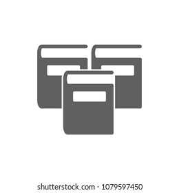 Book icon in trendy flat style isolated on white background. Symbol for your web site design, logo, app, UI. Vector illustration, EPS