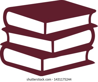 Book icon in trendy flat style isolated on white background. Book symbol. Vector illustration