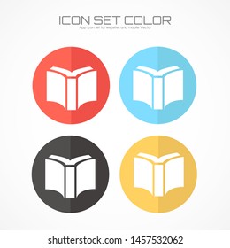 Book icon in trendy flat style isolated on grey background. Book icon page symbol for your web site design Home Book icon, app, UI. Book icon Vector illustration, EPS10.