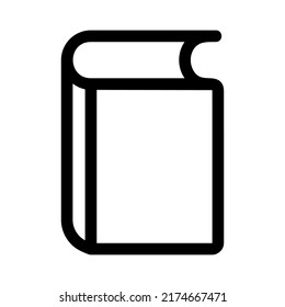 icono del libro en estilo plano de moda