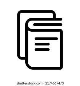 book icon in trendy flat style