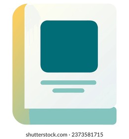 Book Icon in trendy flat style isolated