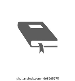 Book icon in trendy flat style isolated on white background. Symbol for your web site design, logo, app, UI. Vector illustration, EPS