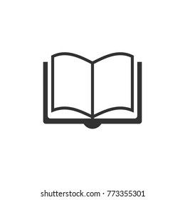 Book Icon in trendy flat style isolated on grey background. Book symbol for your web site design, logo, app, UI. Vector illustration.