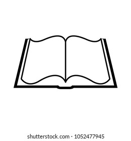 Opened Book Vector Icon Stock Vector (Royalty Free) 451752313