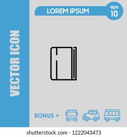 Book icon vector