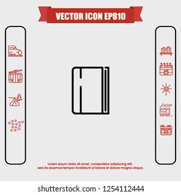 Book icon vector