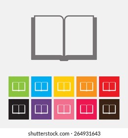 Book icon - Vector