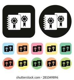 Book icon. Vector