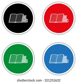 Book icon - vector icon