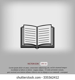 Book icon vector