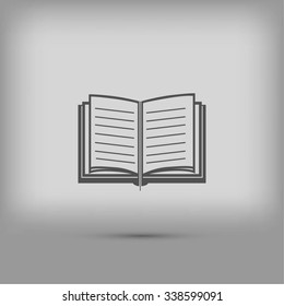 Book icon vector