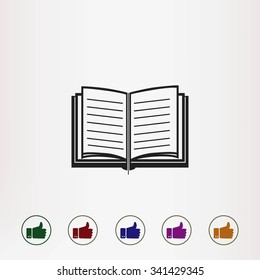 Book icon vector