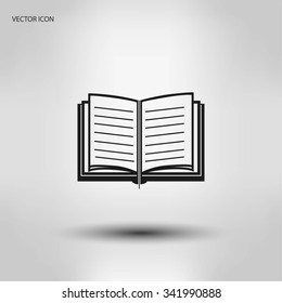 Book icon vector