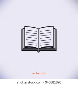 Book icon vector