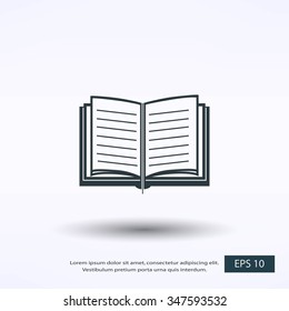 Book icon vector