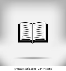 Book icon vector