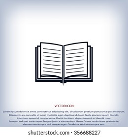 Book icon vector