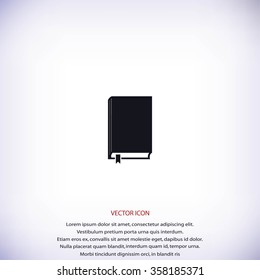 Book icon vector