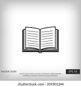 Book icon vector