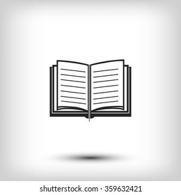 Book icon vector