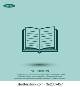 Book icon vector