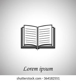 Book icon vector