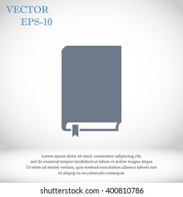 Book icon vector