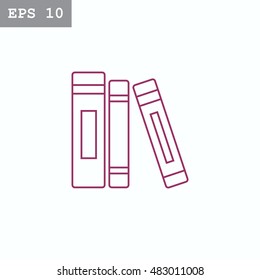  Book icon vector .