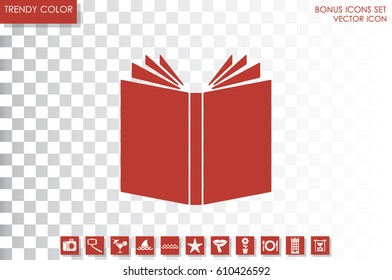 Book icon vector
