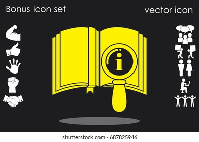 book icon vector.