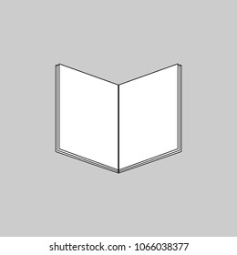 Book icon vector art isolated