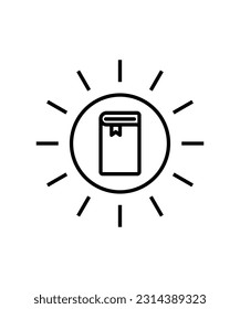 icono del libro, mejor icono plano del vector.