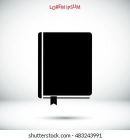 book icon, vector best flat icon, EPS