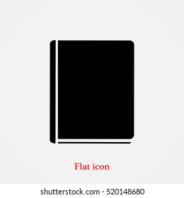 book icon, vector best flat icon, EPS