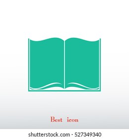 Book icon, vector best flat icon, EPS
