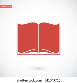 Book icon, vector best flat icon, EPS
