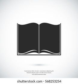 Book icon, vector best flat icon, EPS