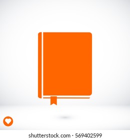 book icon, vector best flat icon, EPS