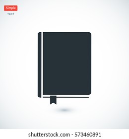 book icon, vector best flat icon, EPS