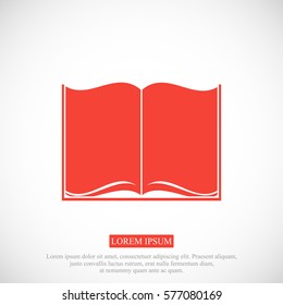 Book icon, vector best flat icon, EPS