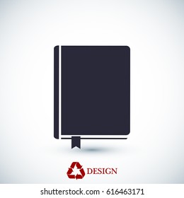 book icon, vector best flat icon, EPS