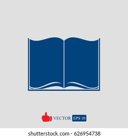 Book icon, vector best flat icon, EPS